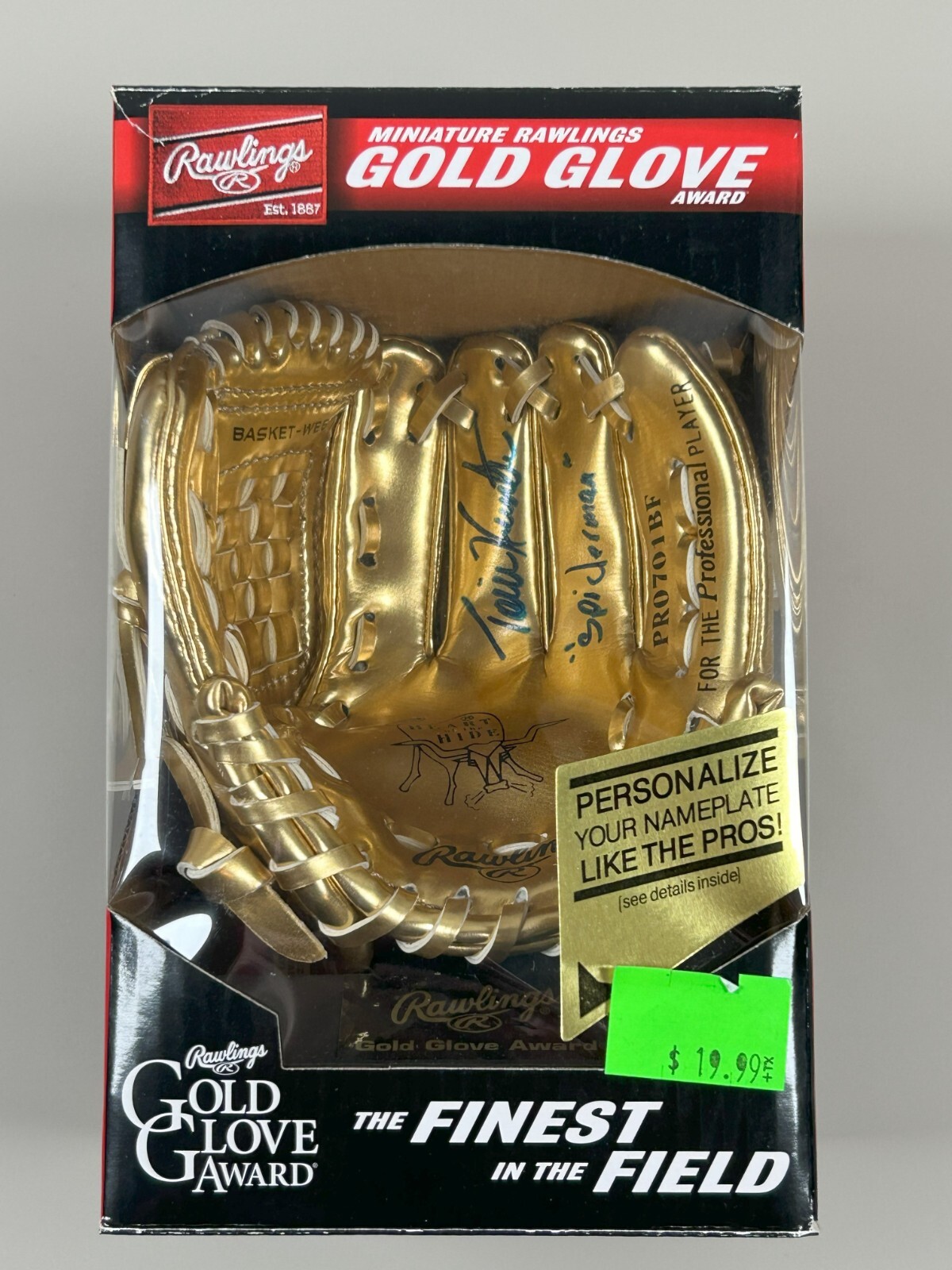 グローブ Rawlings Mini Gold Glove Award Ozzie-Smith-Autographed-