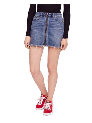 

Женская синяя джинсовая мини-юбка-карандаш FREE PEOPLE Размер, Синий