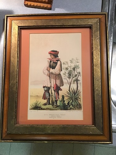 Native American Indian Apache Lipan Warrior Seminole Chf Sarony lithograph print