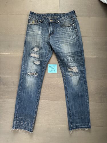 Mastermind Japan Mindblow Jeans Size 30x31 Blue Distressed Mastermind Japan Mindblow Jeans Size 30x31 Blue Distressed