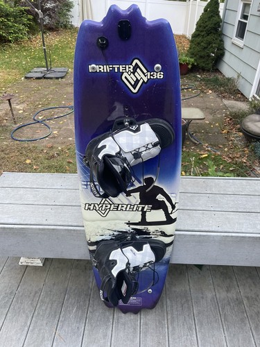 Hyperlite Drifter 136 Wakeboard Blue Graphics Bindings Boots
