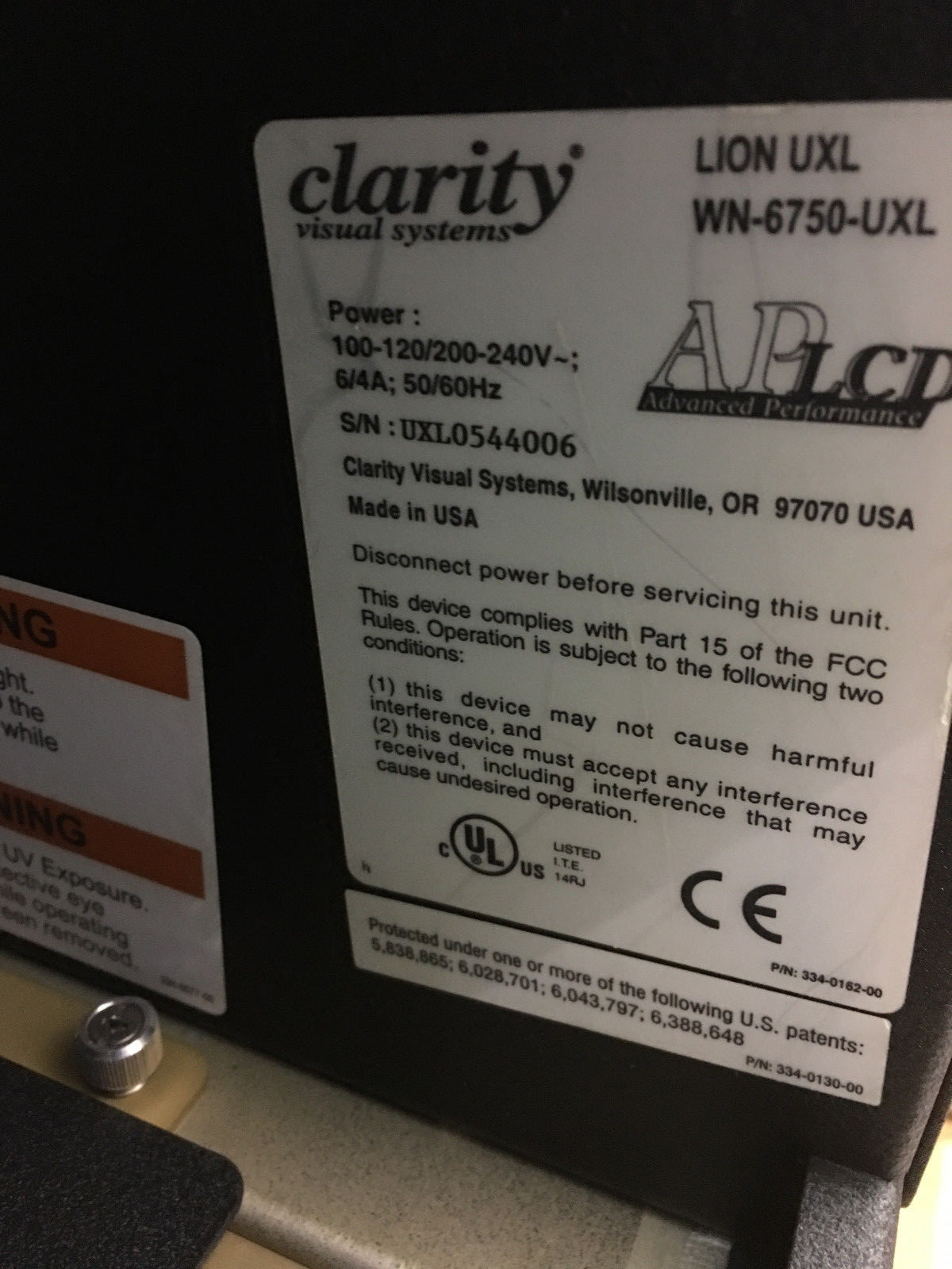Clarity Visual Planar Lion WN-6750-UXL 67