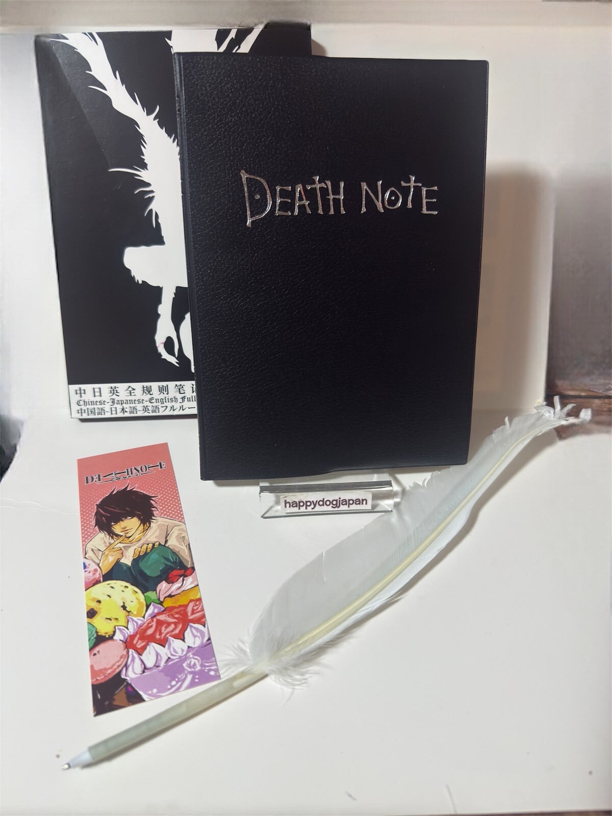 デスノート 複製原稿A B C D E 5枚セット コンプリート Death Note Replica with Original box & Feather pen