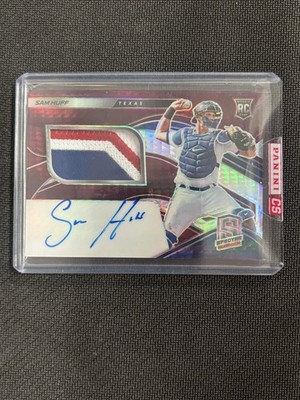 2021 Panini Chronicles Spectra Sam Huff RPA Rookie Patch Auto RC / 49