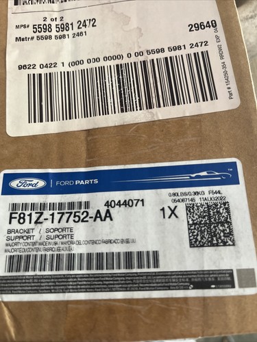 Ford OEM Bumper Mounting Bracket- F81Z-17752-AA