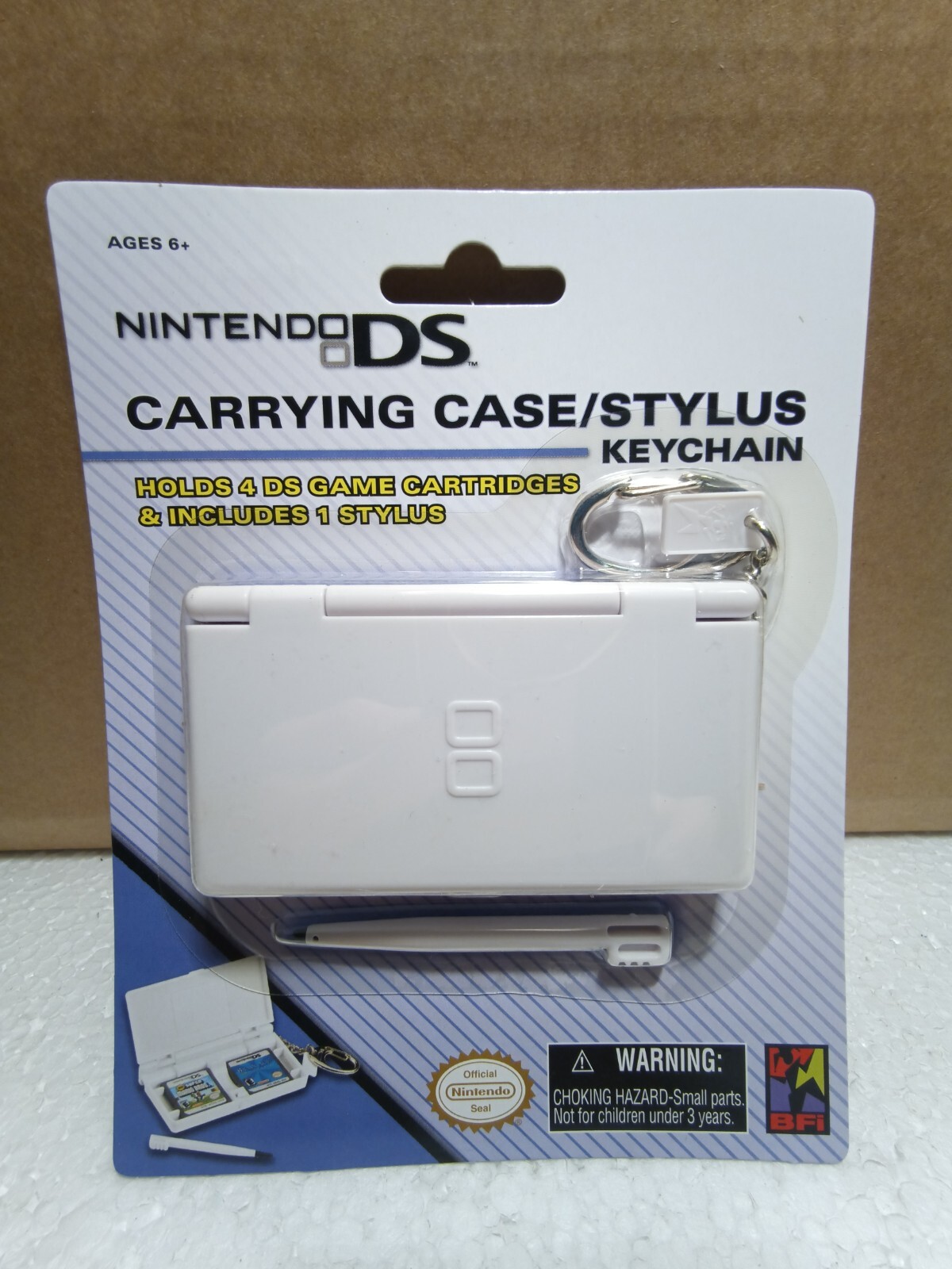 Nintendo DS Keyrings White (games & stylus) NEW 2008 Basic