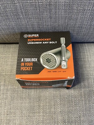 Super Brand Tools | Super-Socket Self Adjusting | 7mm - 19mm | 1/4'' - 3/4'' - New