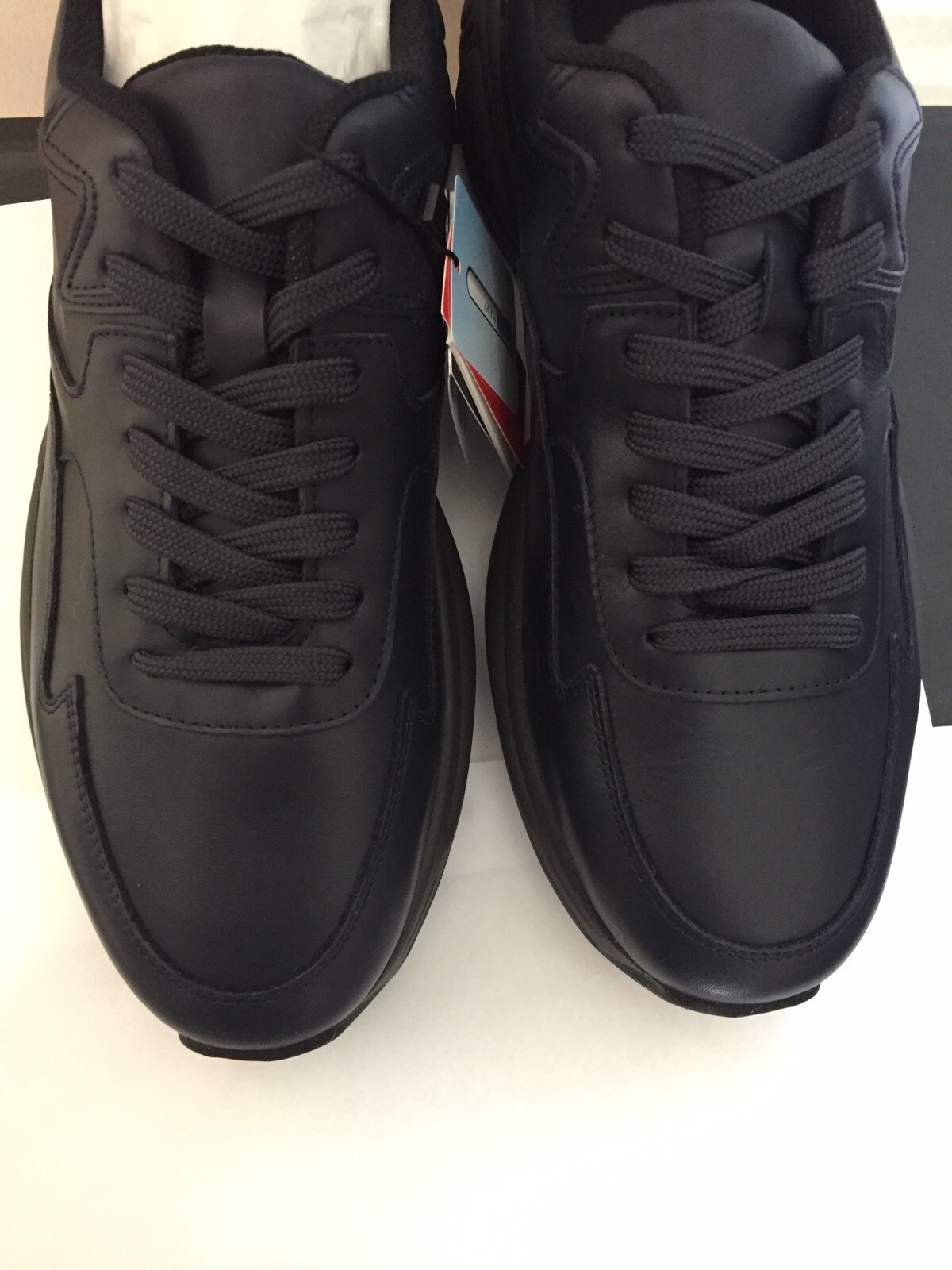 NWB ZARA MEN BLUE LEATHER SNEAKERS Lace-up Chunky Sole Size USA 11 EU 44  NEW: купить с доставкой из США, цена 5 618 руб - (133571333142)