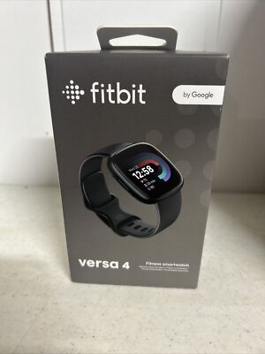 Brand New Fitbit Versa 4 Fitness Smartwatch by Google (Black) FB523BKBKUS