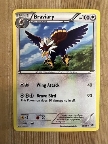 Pokémon TCG Braviary BW - Emerging Powers 88/98 Holo Holo