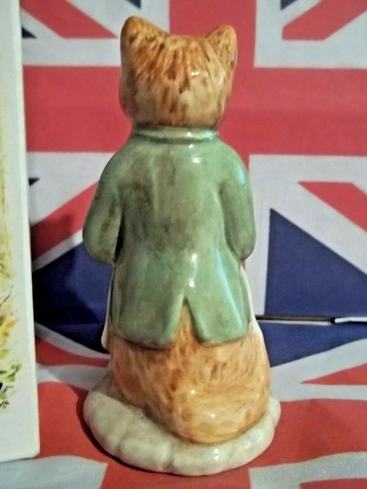 MINT IN BOX BP3B BEATRIX POTTER FIGURINE GINGER CAT FELINE BESWICK FIGURE RARE