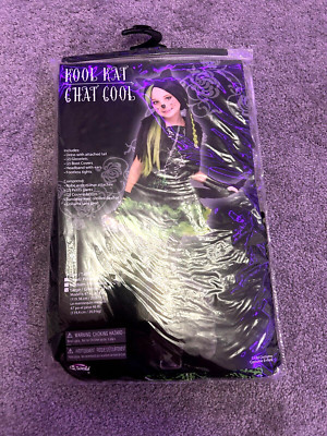 Kool Kat Halloween GOTH costume kids size Large NEW*