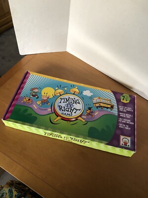 Learning Resources ''Timing It Right'' Children's Educational Board Game Used