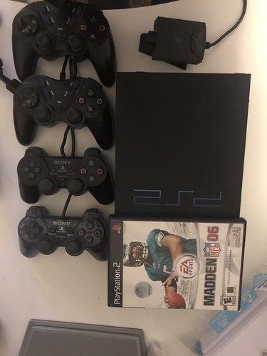 Sony PlayStation 2 ps2 with all assessor 4 controler usb camera with travel bag