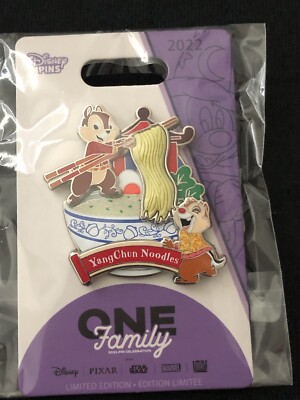 Disney Parks - One Family Dinner - Chip & Dale - Chinese Noodles Food LE Pin