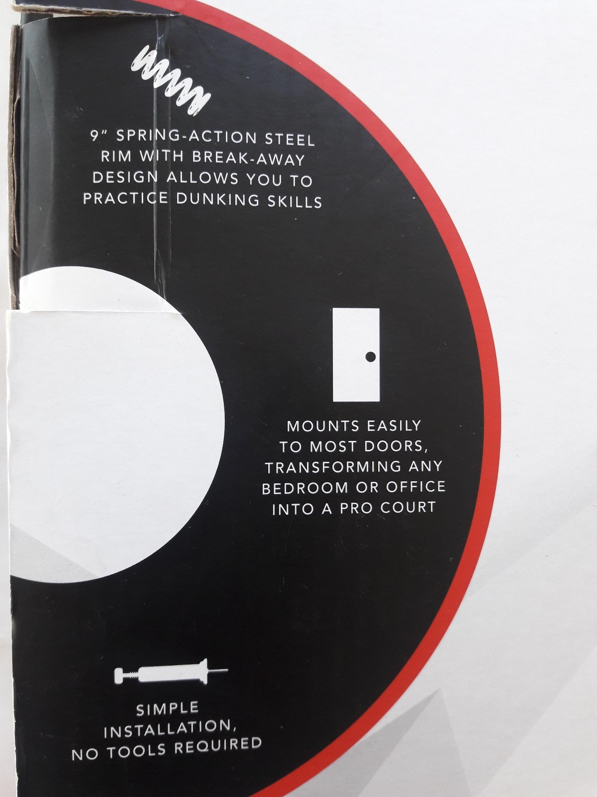 Sharper Image Break-Away Rim Pro Style Basketball Hoop ~ Brand New