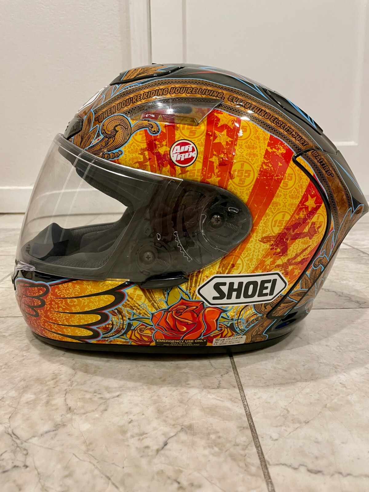 Shoei X-Twelve X-12 B-Boz Ben Bostrom Helmet MのeBay公認海外 Shoei X-Twelve X-12 B-Boz Ben Bostrom Helmet MのeBay公認海外