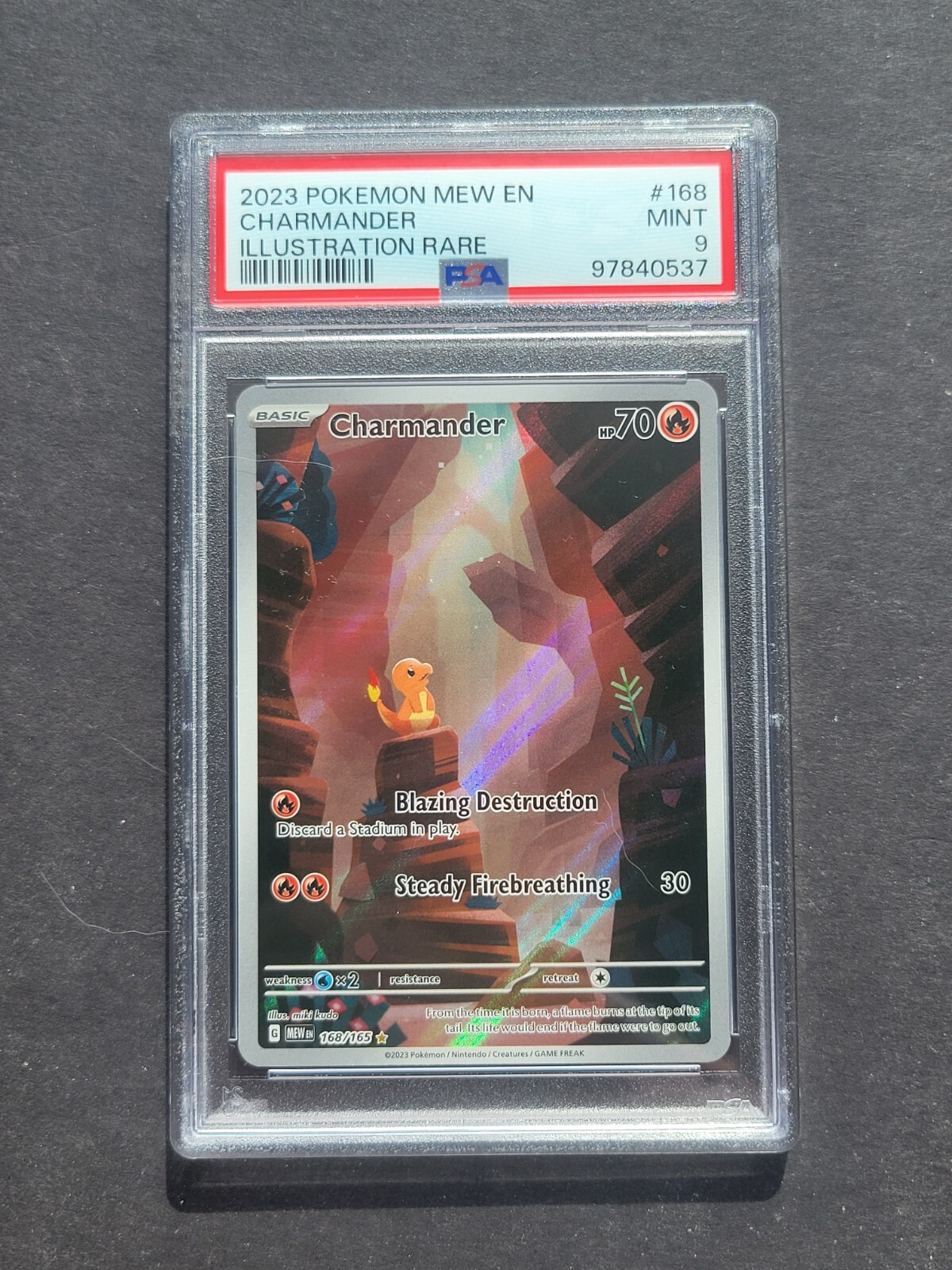 PSA 9 CHARMANDER 168/165 - SCARLET & VIOLET 151 MEW EN