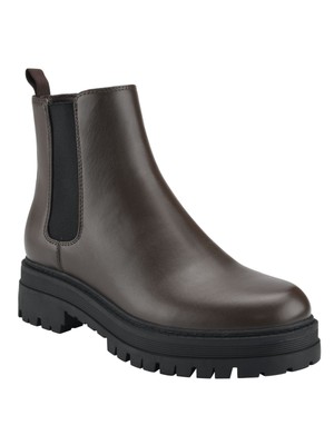 MARC FISHER Женские коричневые туфли Goring Pietro с круглым носком на блочном каблуке Челси 6 М