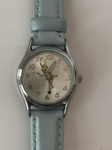 Disney Tinkerbell Girls Watch Blue Band Fairy Pixie New