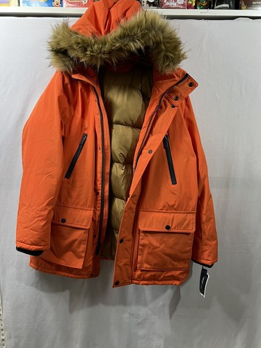 Club Room Men's Parka with a Faux Fur-Hood Jacket CR2MP107
