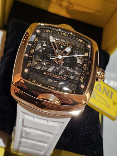 Pre-owned Invicta - Diablo - S1 Rally - Automatic - Nh70 Rose Gold / White - Mens Watch