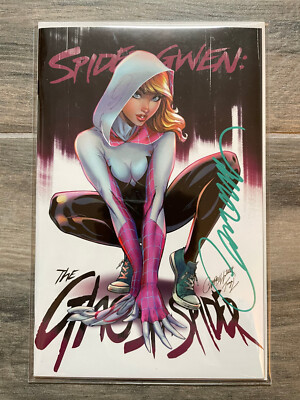 SPIDER-GWEN GHOST-SPIDER #1C J Scott Campbell 2024 SDCC Variant Signed /COA