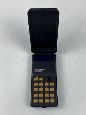 Vintage Sinclair Cambridge Calculator and Case