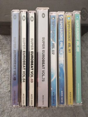Super Eurobeat CD lot (8 volumes) house euro pop  Avex Trax Japan Initial D