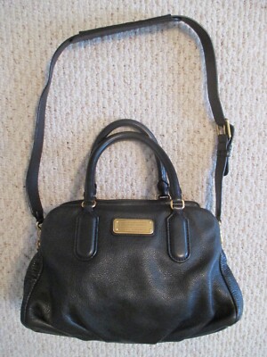 Marc Jacobs Black Leather Satchel Handbag