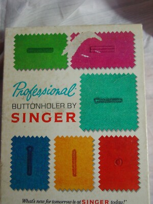 Vintage Singer Professional Buttonholer Attachment Zig-Zag Sewing Machine 381116