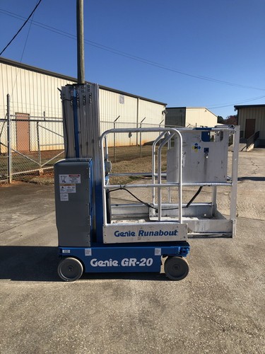 2010 Genie GR20 Drivable One Man Lift Electric Scissor Boom JLG Skyjack 20MVL