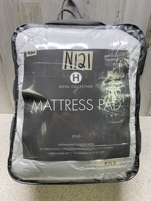 Hotel Collection 500 TC Cotton Mattress Pad King New