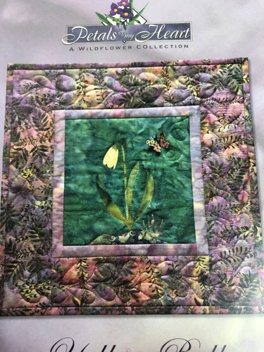 Petals Of My Heart Yellow Bell Art Quilt Pattern Block Eleven