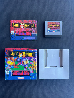 Panic Bomber Virtual Boy Nintendo Complete In Box CIB 1995 Vintage Bomberman