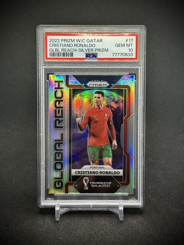 Cristiano Ronaldo 2022 Panini Prizm World Cup Global Reach