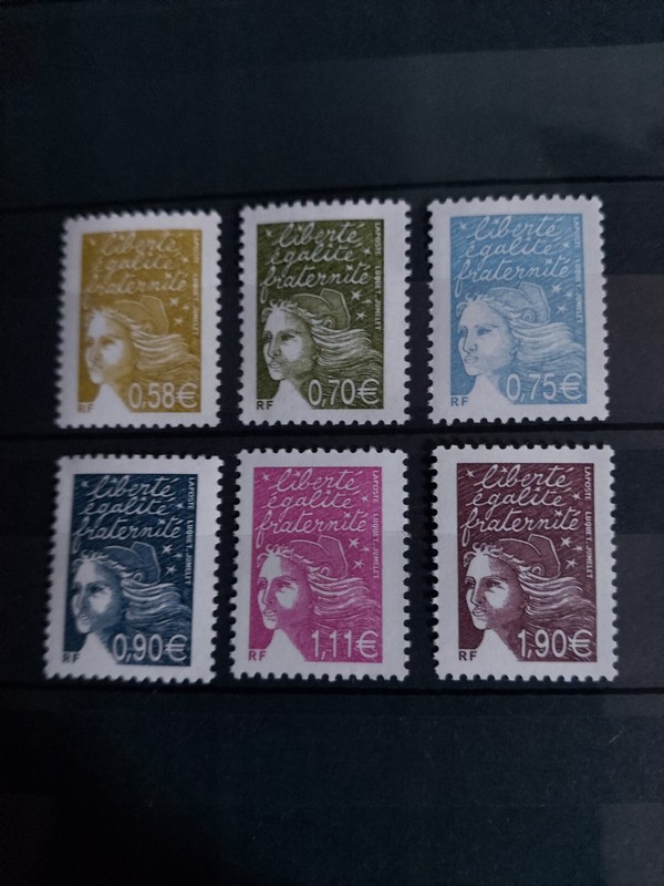 France Timbres Neufs** SÃ©Rie ComplÃ¨Te Y&T NÂ° 3570-3575 Marianne De Luquet 2003 