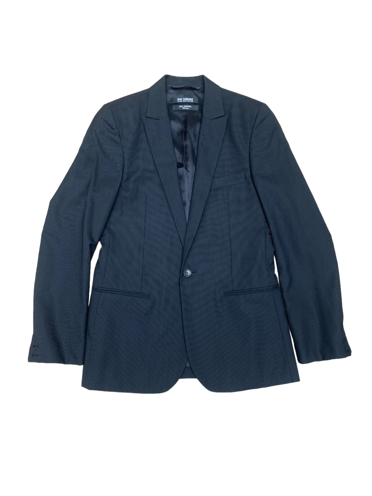 Raf Simons FW 2008 - 2009 Tailor Black Thin Striped Jacket Raf Simons FW 2008 - 2009 Tailor Black Thin Striped Jacket