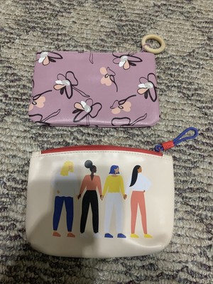 make up bag IPSY new york pink make up girl zziper bags