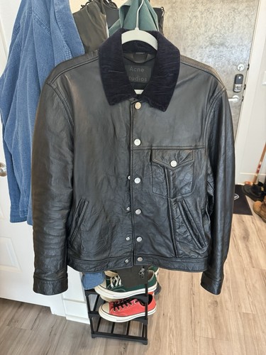 Acne Studios Leather Jacket 48 Md | eBay