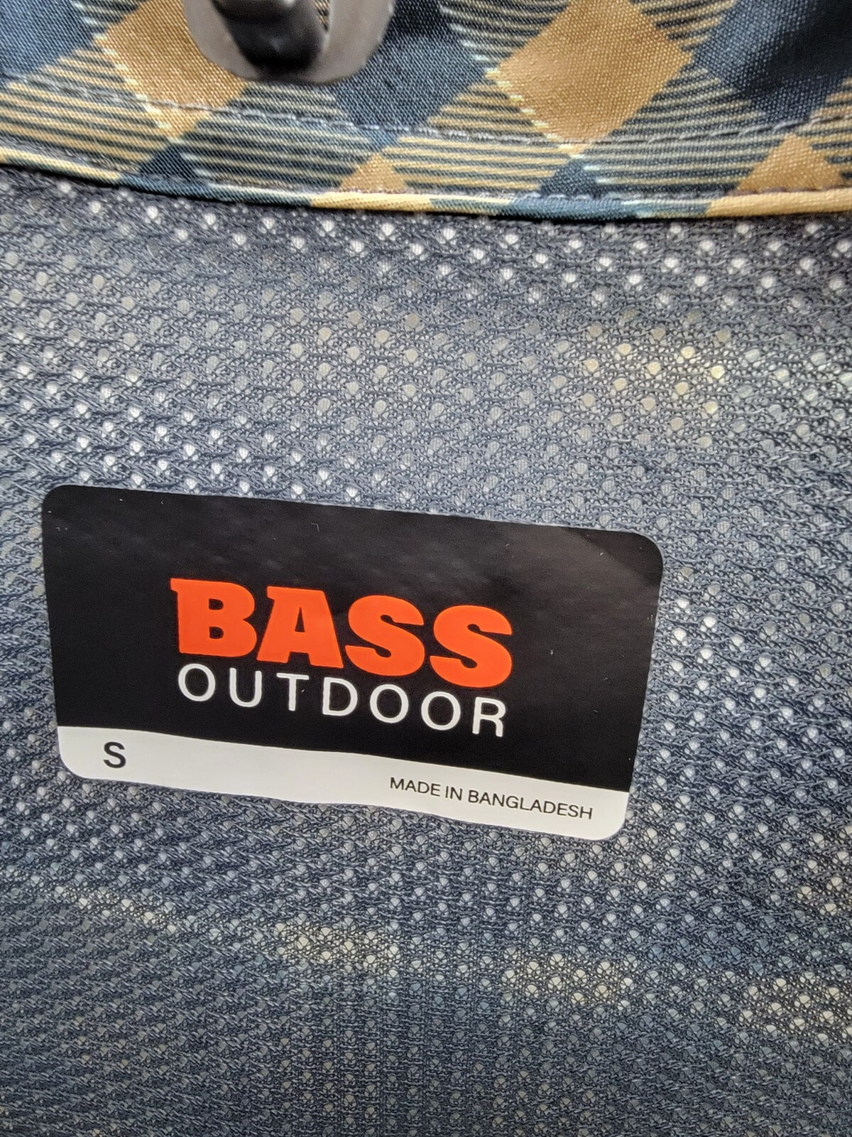 BASS OUTDOOR Cool Plaid Long-Sleeve Shirt Mens S Kelp Small Buffalo Patch Pocket - Picture 12 of 19