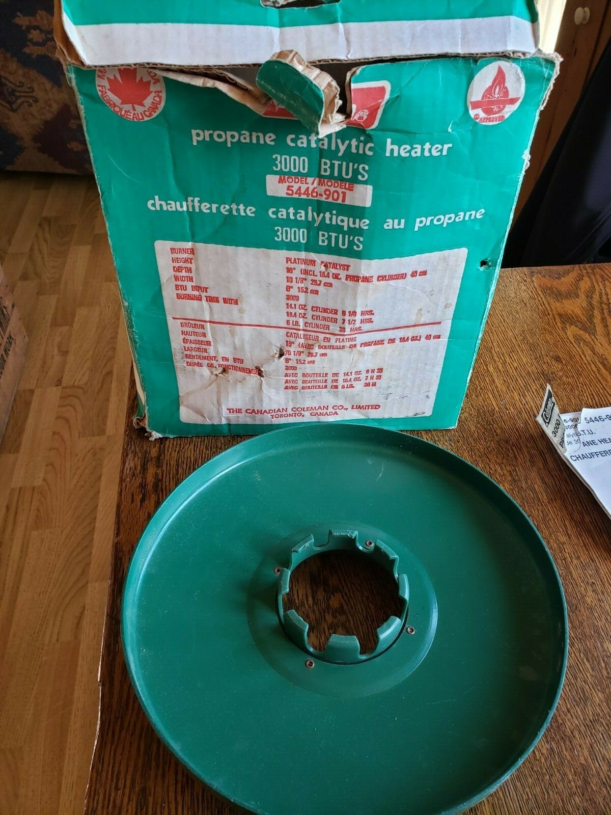 vintage coleman # 5446 propane heater