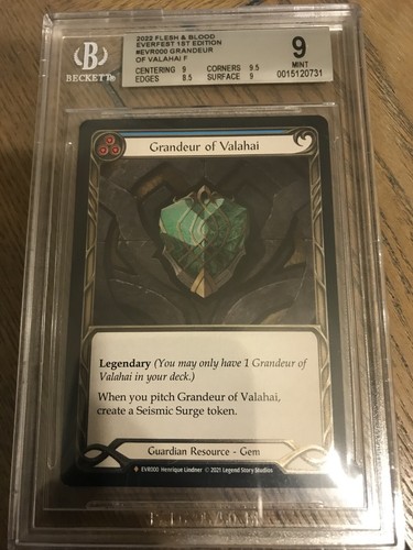 (FAB) ヴァラハイの威厳 / Grandeur of Valahai Flesh & Blood BGS 9 MINT Grandeur of Valahai 1st Edition