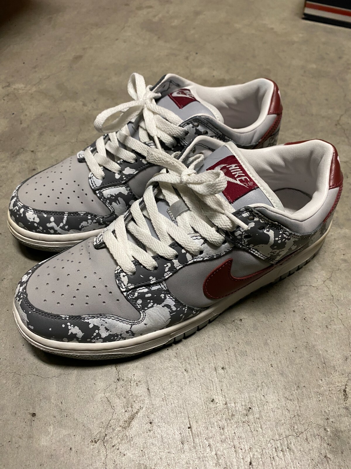 2002 SAMPLE Nike Dunk Low Premium Splatter fat tongue 2002 2002 SAMPLE Nike Dunk Low Premium Splatter fat tongue 2002