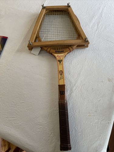 VINTAGE WILSON Jack Kramer PRO STAFF WOOD TENNIS RACKET w/Head Cover