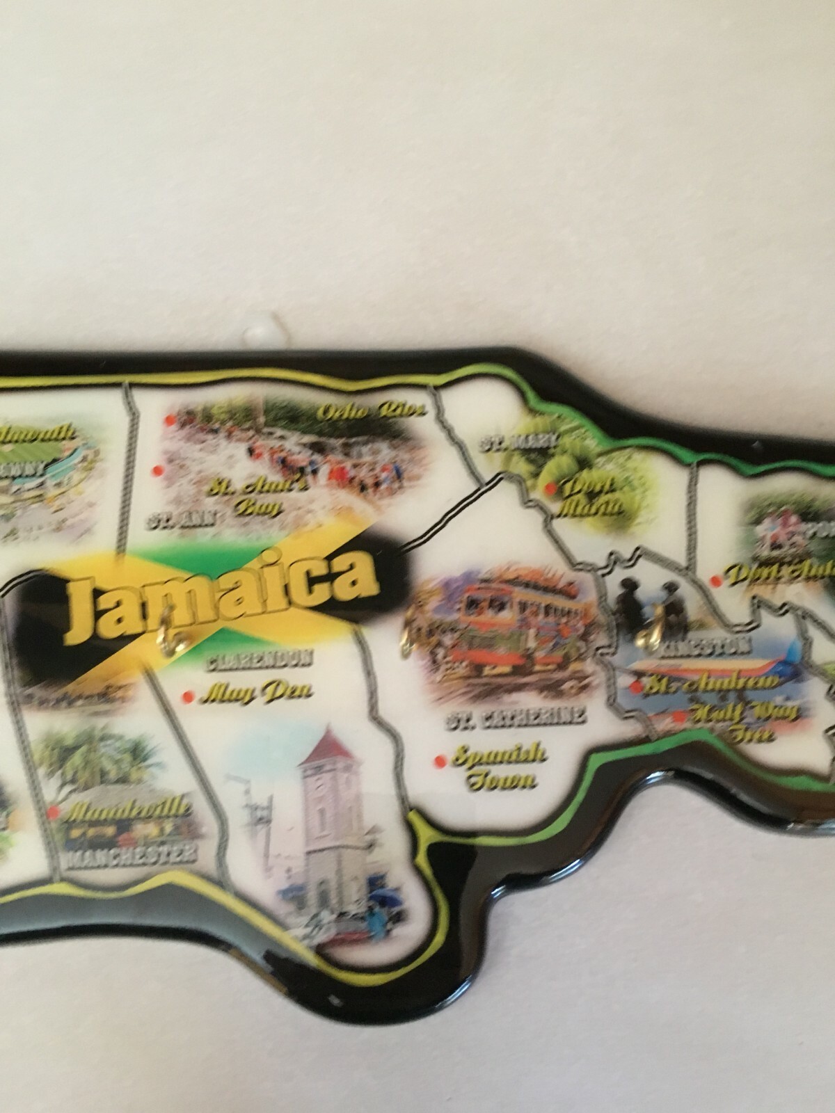 Wall mount Jamaica Island Key holder Tourist Novelty New