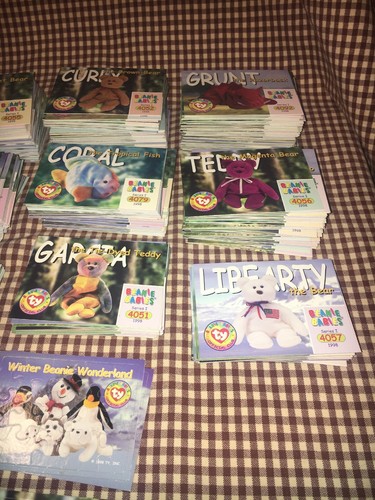 Huge Lot Ty Beanie Baby Trading Cards Great Clean Condition! Bears Dogs Rare