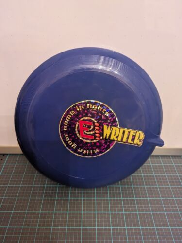E-WRITER COMPUTERIZED FLYING DISC PROGRAMMABLE FRISBEE Blue E-WRITER COMPUTERIZED FLYING DISC PROGRAMMABLE FRISBEE Blue