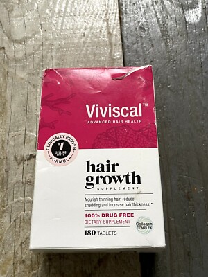 Viviscal Advanced Hair Health  Growth Promoter Tablets- 180 Count Expired 08/24