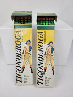 17 Dixon Ticonderoga 1388 No 2 Soft Pencils USA 1 full / 1 partial Box Unsharpen